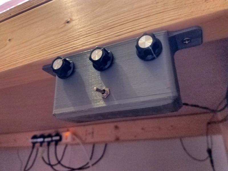 3D-printed box with some controls on it